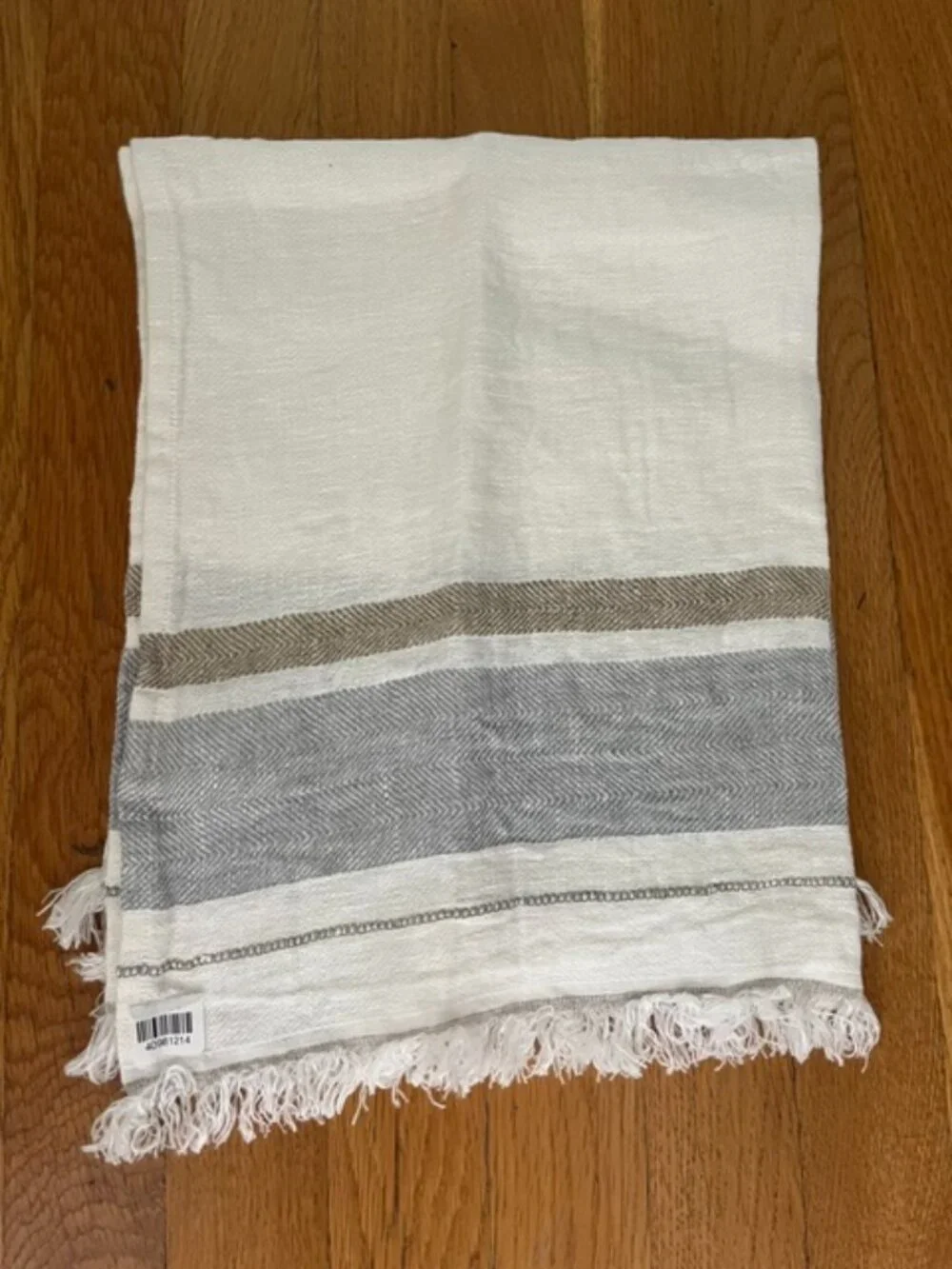 Libeco The Belgian Linen Towel Oyste Stripe 25